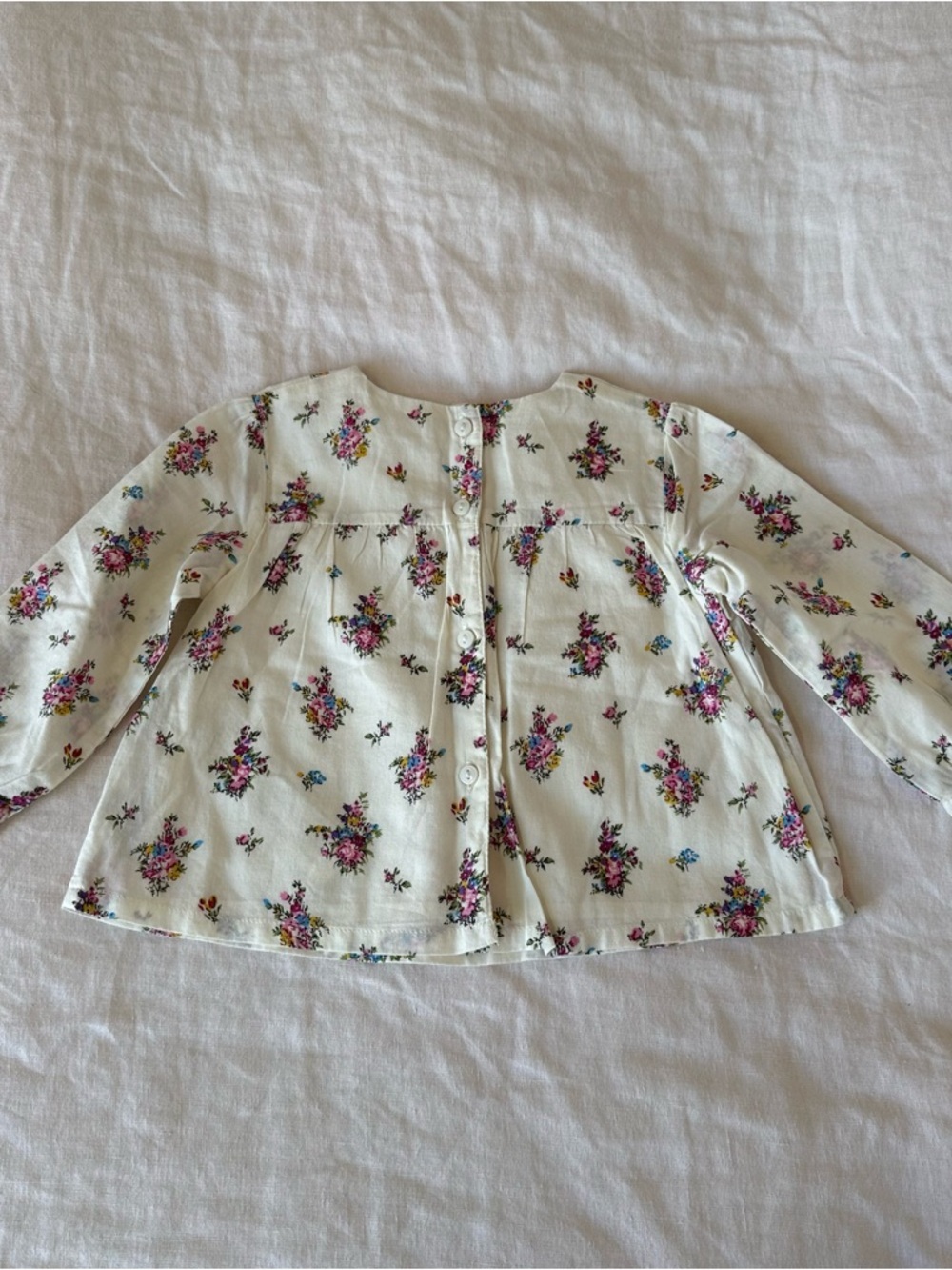 Zara Baby Girl Floral Print Blouse Size 6-9 Months NEW - Picture 4 of 5
